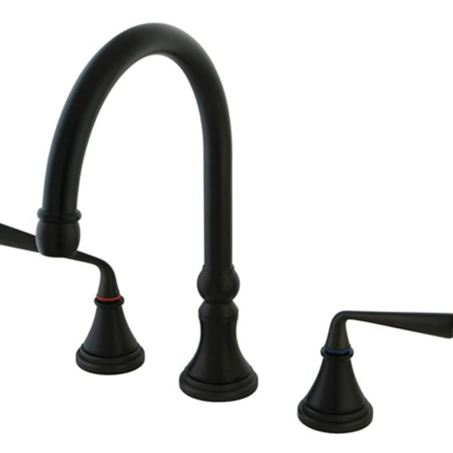 Kingston Brass KS2795ZLLS Silver Sage Widespread ADA Kitchen Faucet without Sprayer in Oil Rubbed Bronze