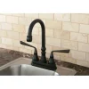 Kingston Brass KS2495ZL Silver Sage Widespread ADA Bar Faucet in Oil Rubbed Bronze