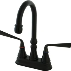 Kingston Brass KS2495ZL Silver Sage Widespread ADA Bar Faucet in Oil Rubbed Bronze