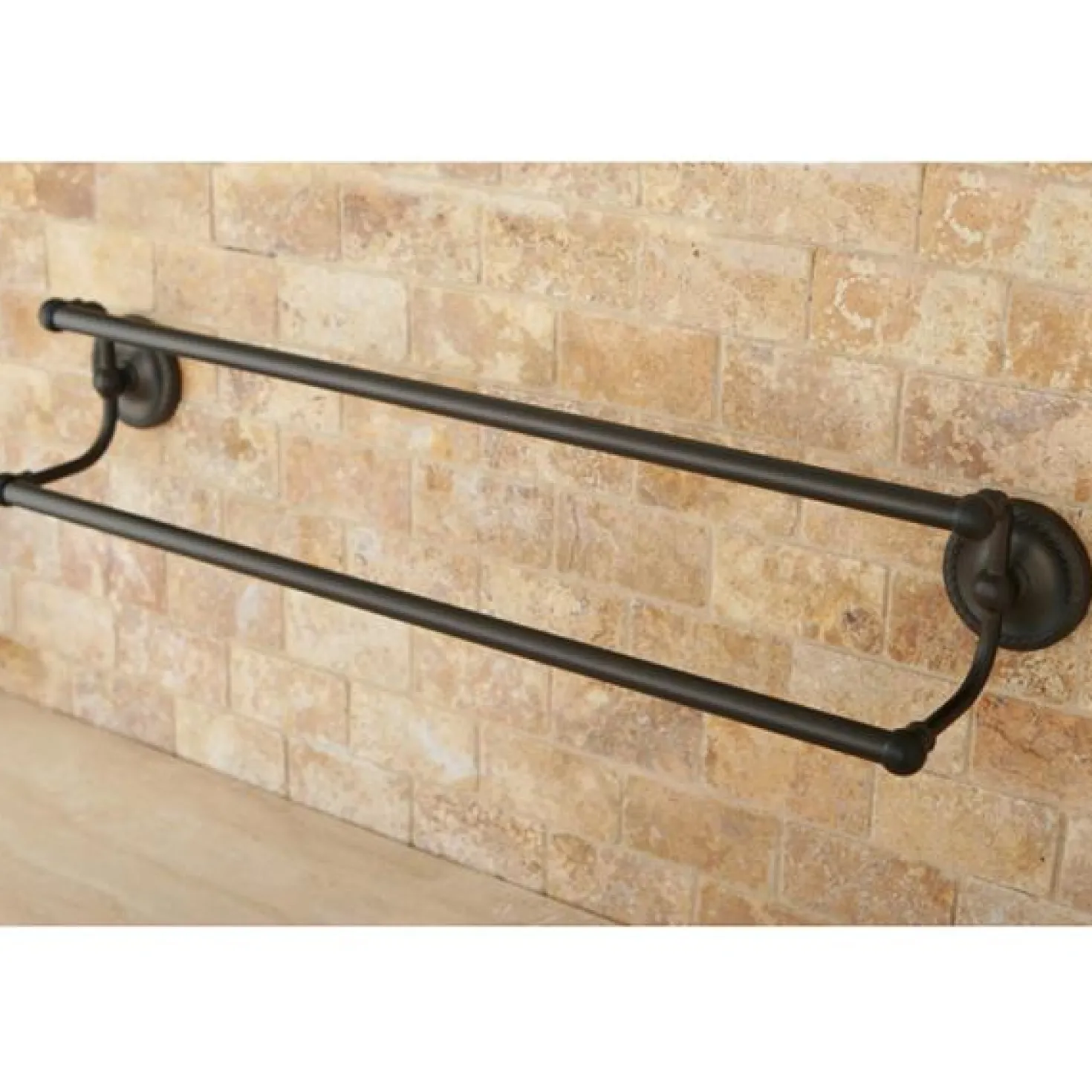 Kingston Brass Laurel 24" Dual Towel Bar