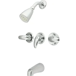 Kingston Brass Legacy Three Handle Tub and Shower Faucet
