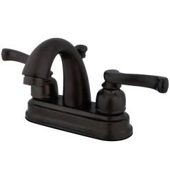 Kingston Brass Lever-Handle 4-Inch Centerset Bathroom Faucet