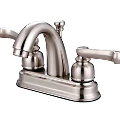 Kingston Brass Lever-Handle 4-Inch Centerset Bathroom Faucet