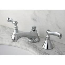 Kingston Brass Lever-Handle 8-Inch Widespread Bathroom Faucet