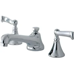 Kingston Brass Lever-Handle 8-Inch Widespread Bathroom Faucet