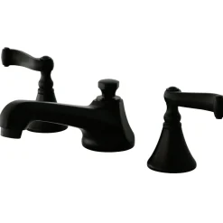 Kingston Brass Lever-Handle 8-Inch Widespread Bathroom Faucet