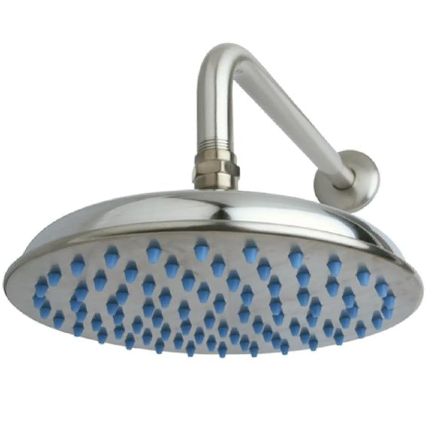 Kingston Brass Made to Match 8" Diameter Raindrop Brass Made to Match Shower Head with 12" Shower Arm Combo