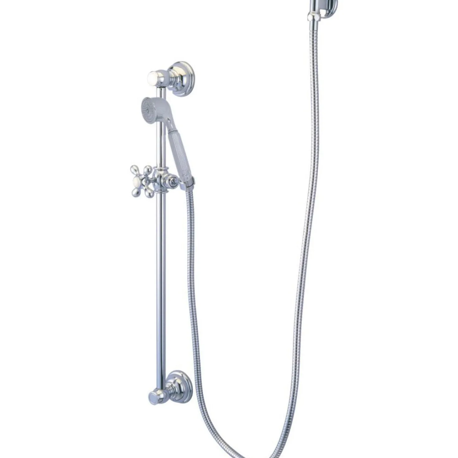 Kingston Brass Made to Match 4 Piece Shower Combo in Polished Chrome