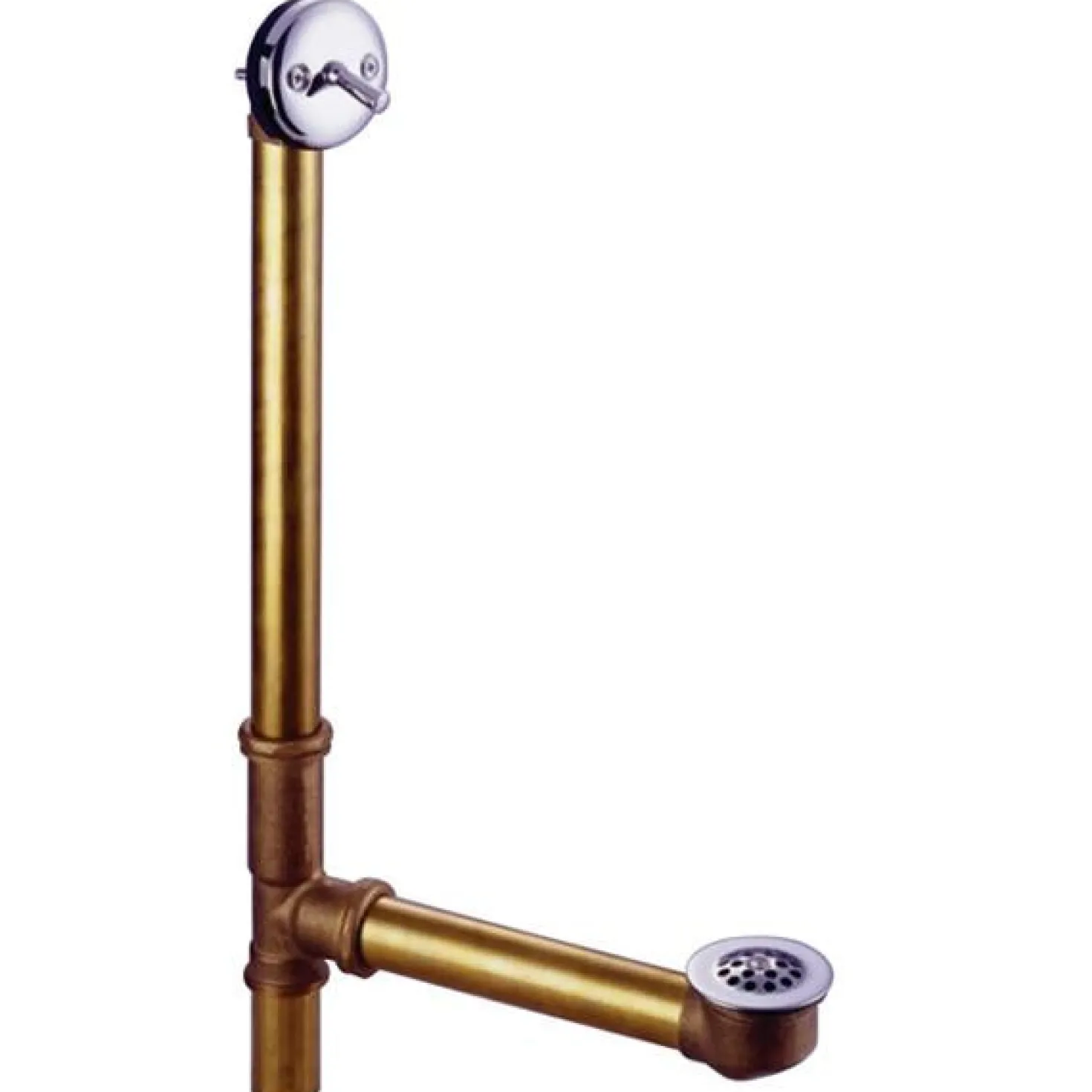 Kingston Brass Made to Match 18" Trip Lever Waste and Overflow with Grid