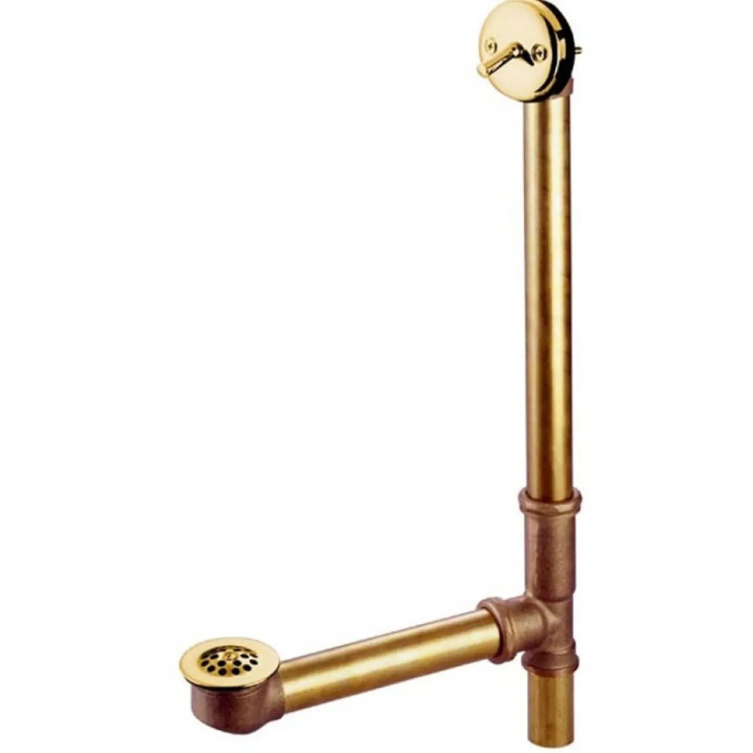 Kingston Brass Made to Match 18" Trip Lever Waste and Overflow with Grid