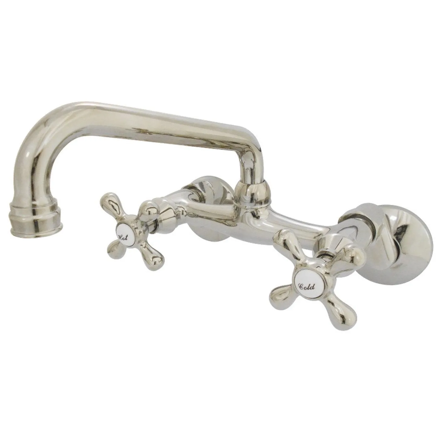 Kingston Brass Magellan 6" Adjustable Center Wall Mount Kitchen Faucet
