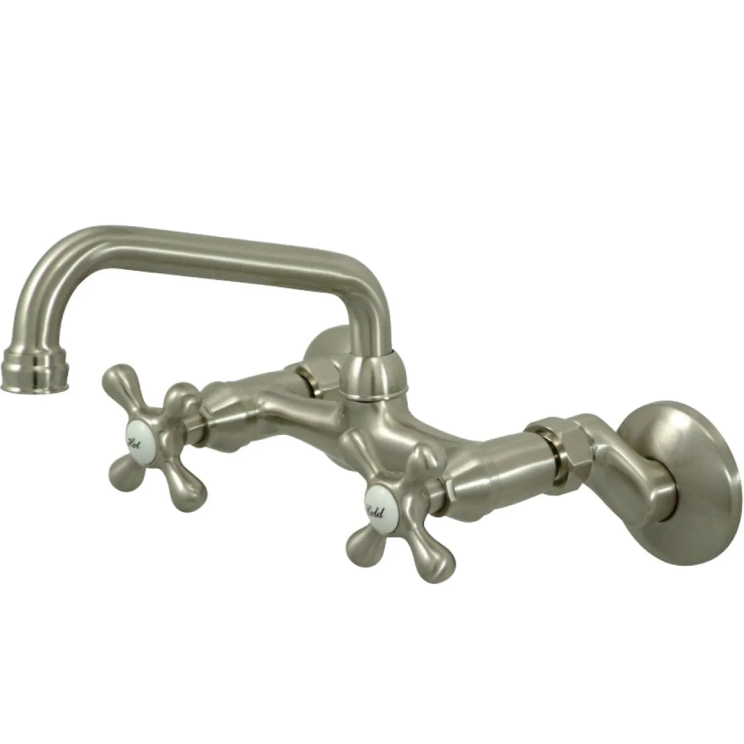 Kingston Brass Magellan 6" Adjustable Center Wall Mount Kitchen Faucet