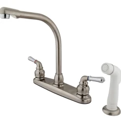 Kingston Brass Magellan Deck Mount 8-Inch Centerset Kitchen Faucet