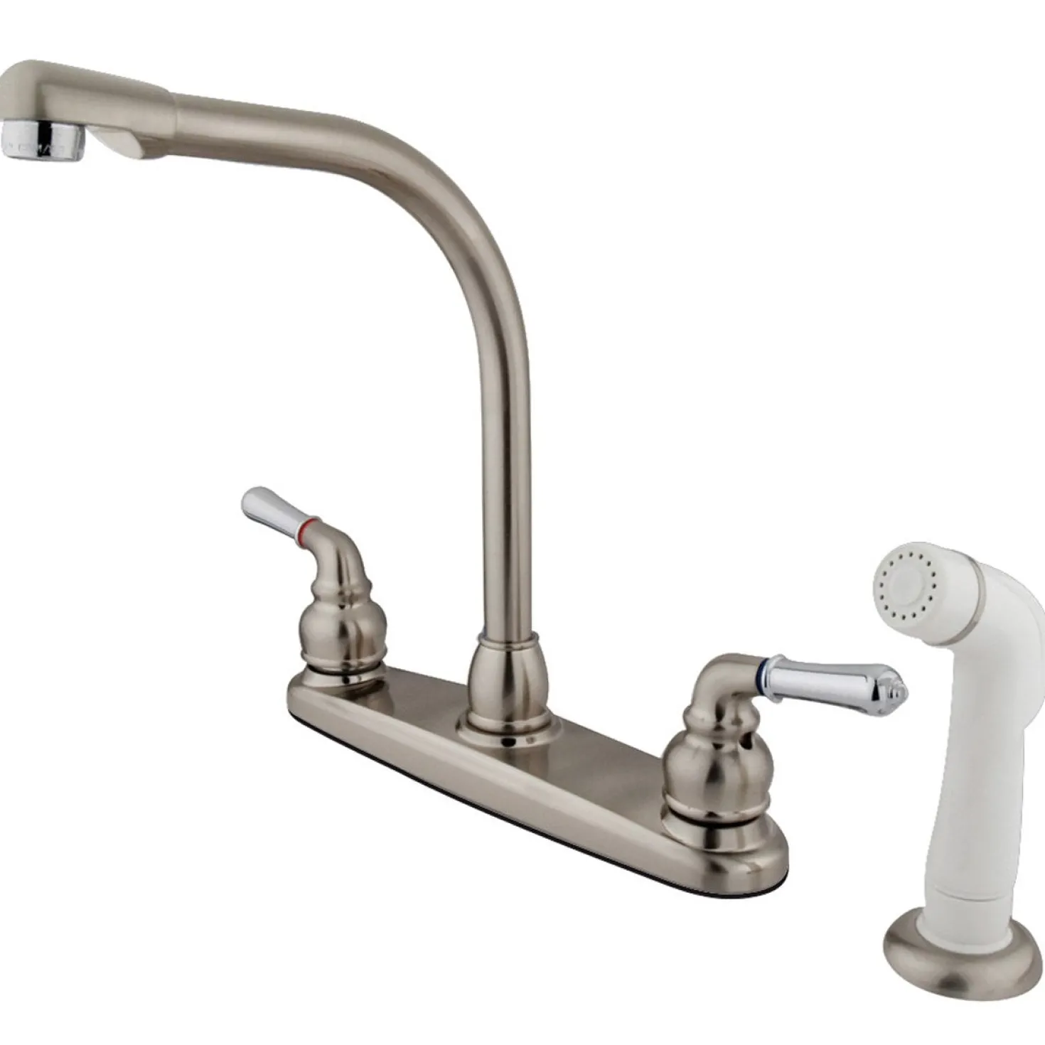 Kingston Brass Magellan Deck Mount 8-Inch Centerset Kitchen Faucet