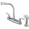 Kingston Brass Magellan 4-Hole Centerset Kitchen Faucet