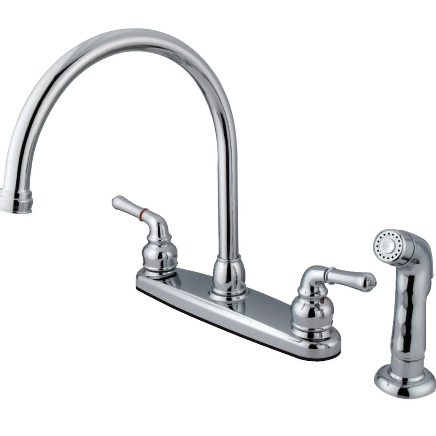 Kingston Brass Magellan 8-Inch Centerset Deck Mount Kitchen Faucet