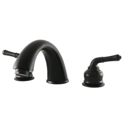 Kingston Brass Magellan Roman Tub Faucet in Matte Black