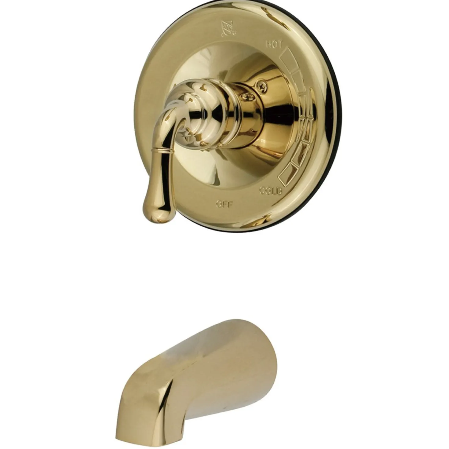 Kingston Brass Magellan Single Handle Tub Faucet in Polished Brass