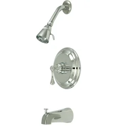 Kingston Brass Magellan Single Handle Tub and Shower Faucet in Polished Chrome