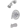 Kingston Brass Magellan Single Handle Tub and Shower Faucet in Polished Chrome