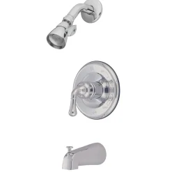 Kingston Brass Magellan Single Handle Tub and Shower Faucet in Polished Chrome