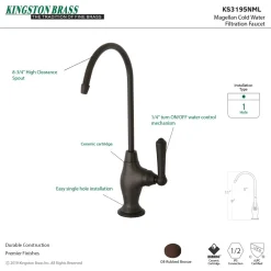 Kingston Brass Magellan Single Handle Water Filtration Faucet