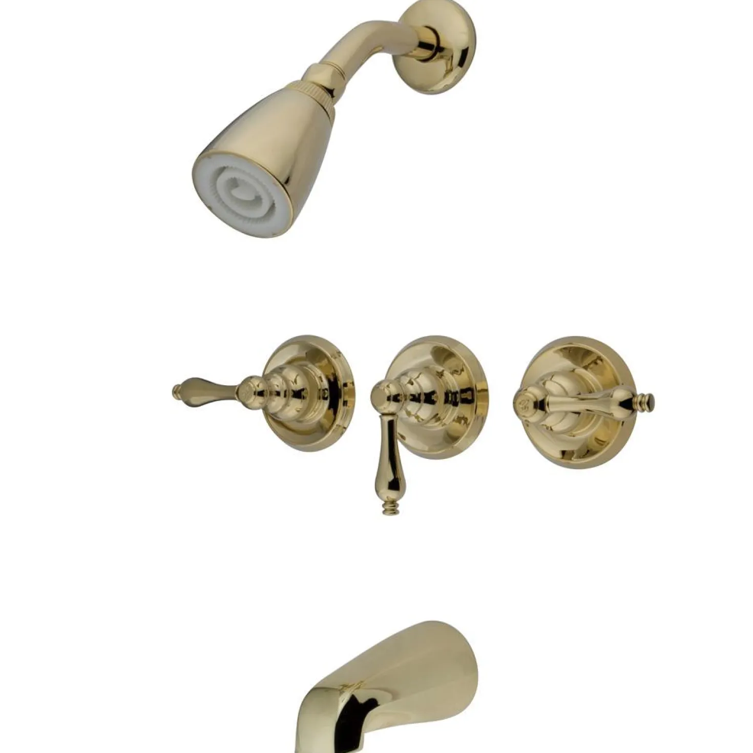 Kingston Brass Magellan Three Handle Tub and Shower Faucet