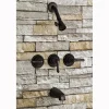 Kingston Brass Magellan Three Handle Tub and Shower Faucet in Oil Rubbed Bronze