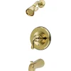 Kingston Brass Magellan Trim Only for Single Handle Tub and Shower Faucet in Polished Brass