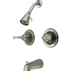 Kingston Brass Magellan Twin Handles Tub and Shower Faucet