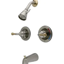 Kingston Brass Magellan Twin Handles Tub and Shower Faucet