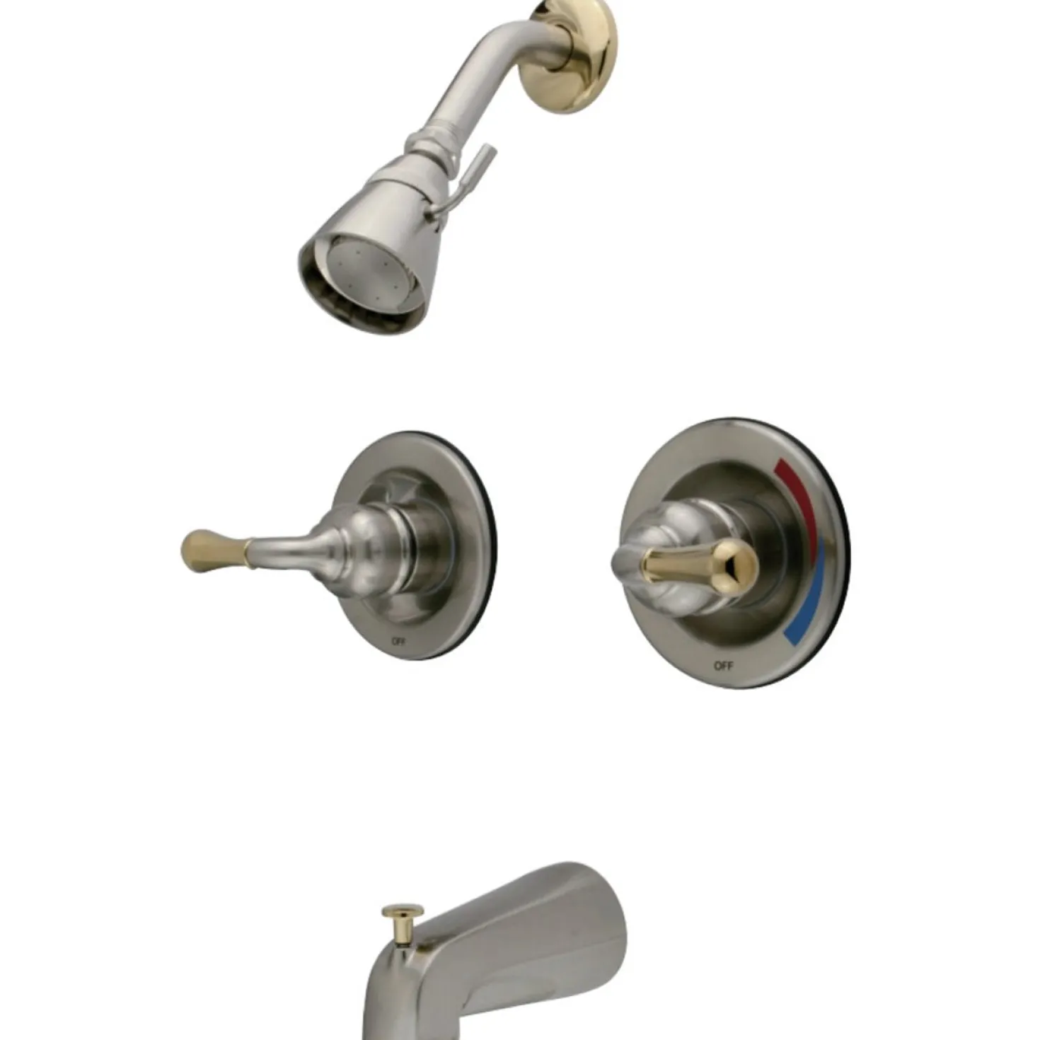Kingston Brass Magellan Twin Handles Tub and Shower Faucet