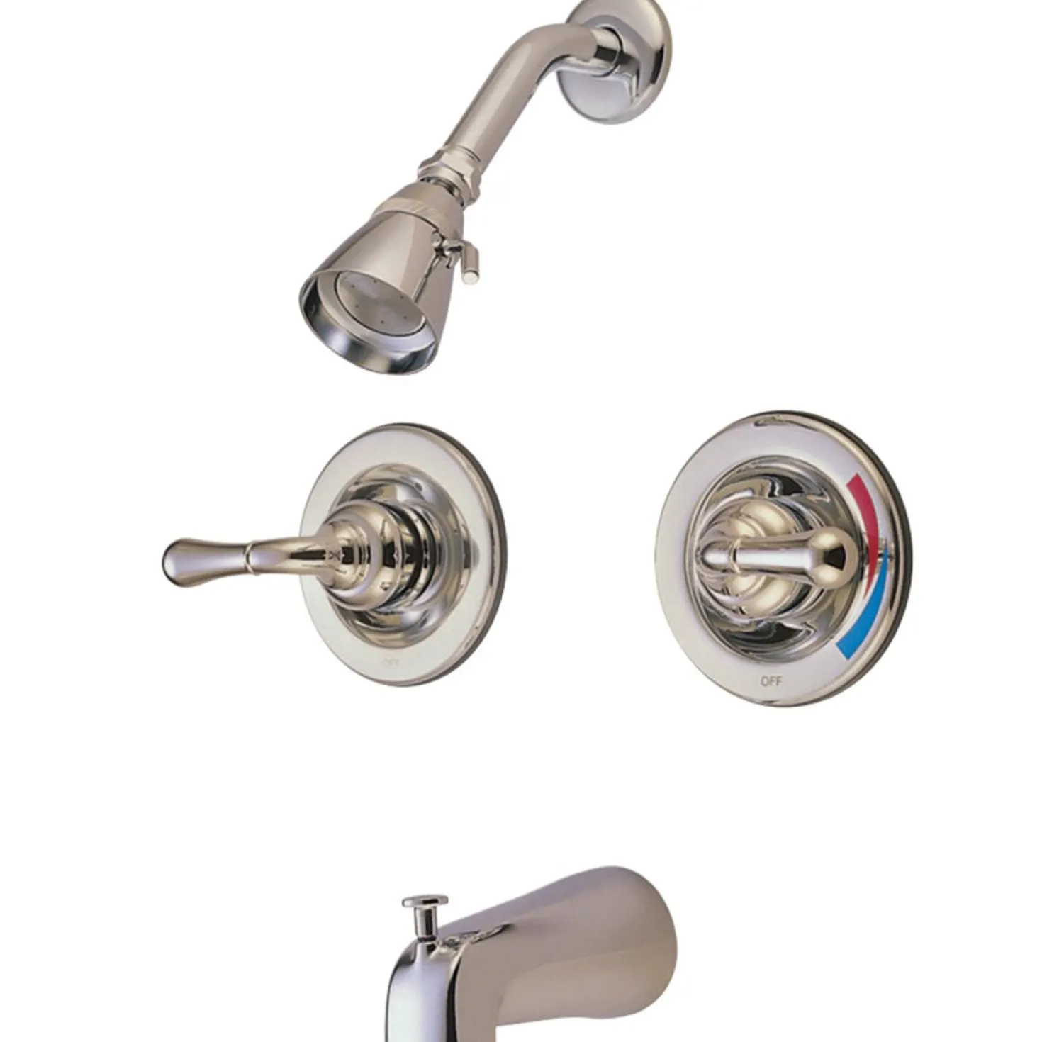 Kingston Brass Magellan Twin Handles Tub and Shower Faucet