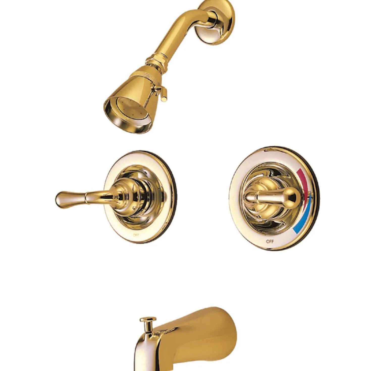 Kingston Brass Magellan Twin Handles Tub and Shower Faucet