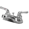 Kingston Brass Magellan Two Handle 4" Centerset Lavatory Faucet with Brass Pop-up