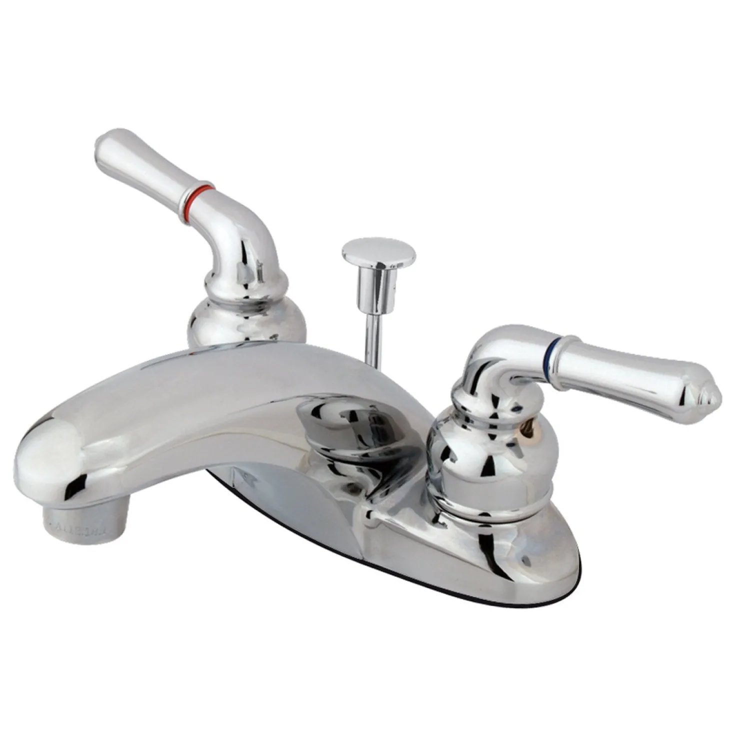 Kingston Brass Magellan Two Handle 4" Centerset Lavatory Faucet in Polished Chrome