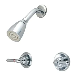 Kingston Brass Magellan Two Handle Shower Faucet in Polished Chrome