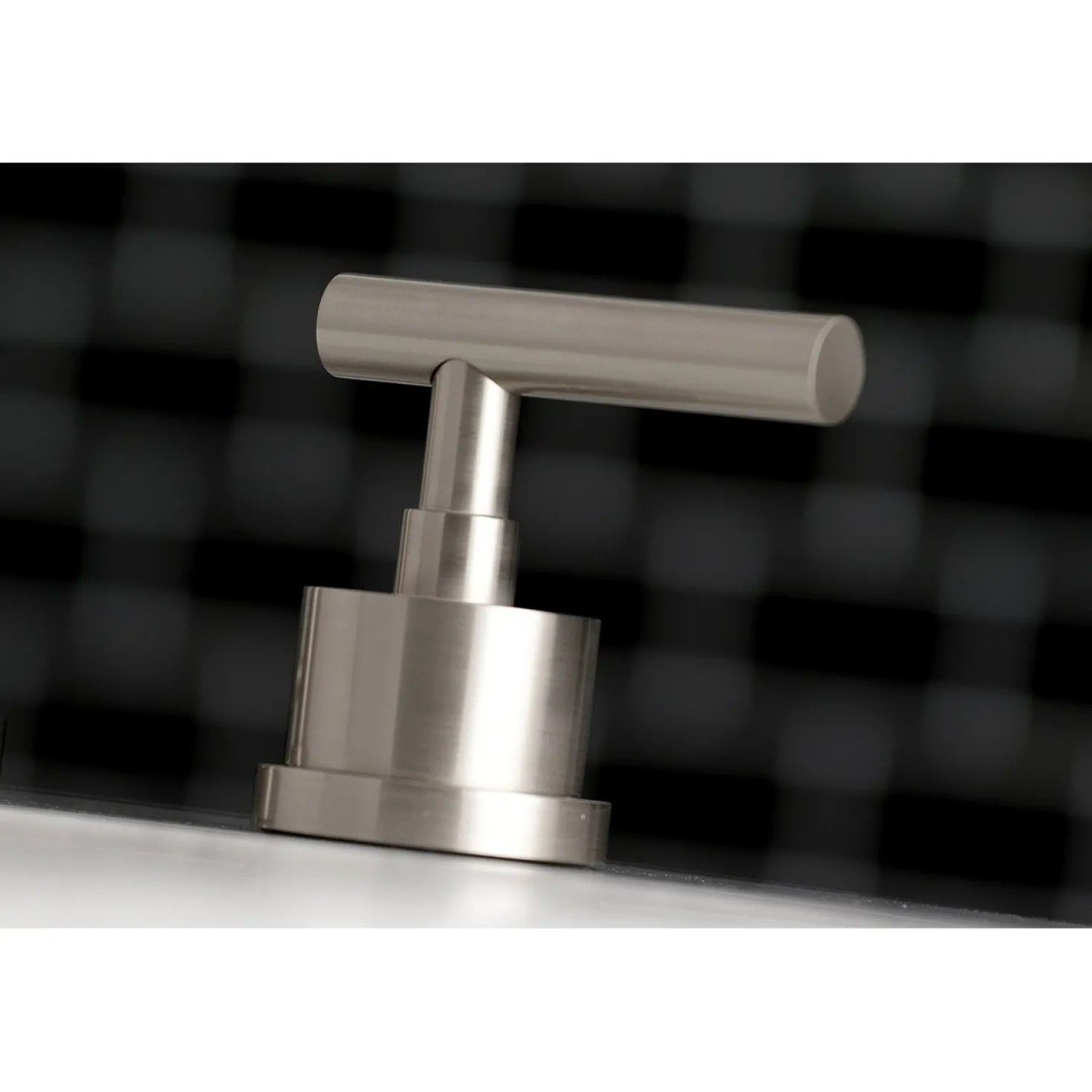 Kingston Brass Manhattan Deck Mount 8-Inch Widespread Bathroom Faucet