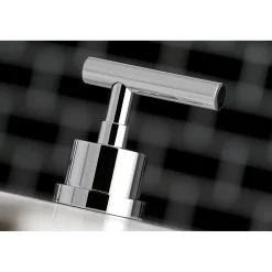Kingston Brass Manhattan Deck Mount 8-Inch Widespread Bathroom Faucet