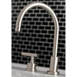 Kingston Brass Manhattan Deck Mount 8-Inch Widespread Bathroom Faucet