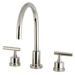 Kingston Brass Manhattan Deck Mount 8-Inch Widespread Bathroom Faucet