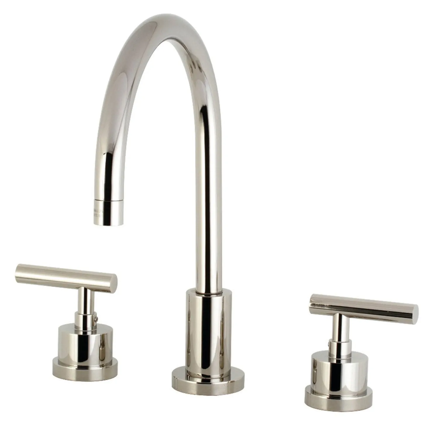 Kingston Brass Manhattan Deck Mount 8-Inch Widespread Bathroom Faucet