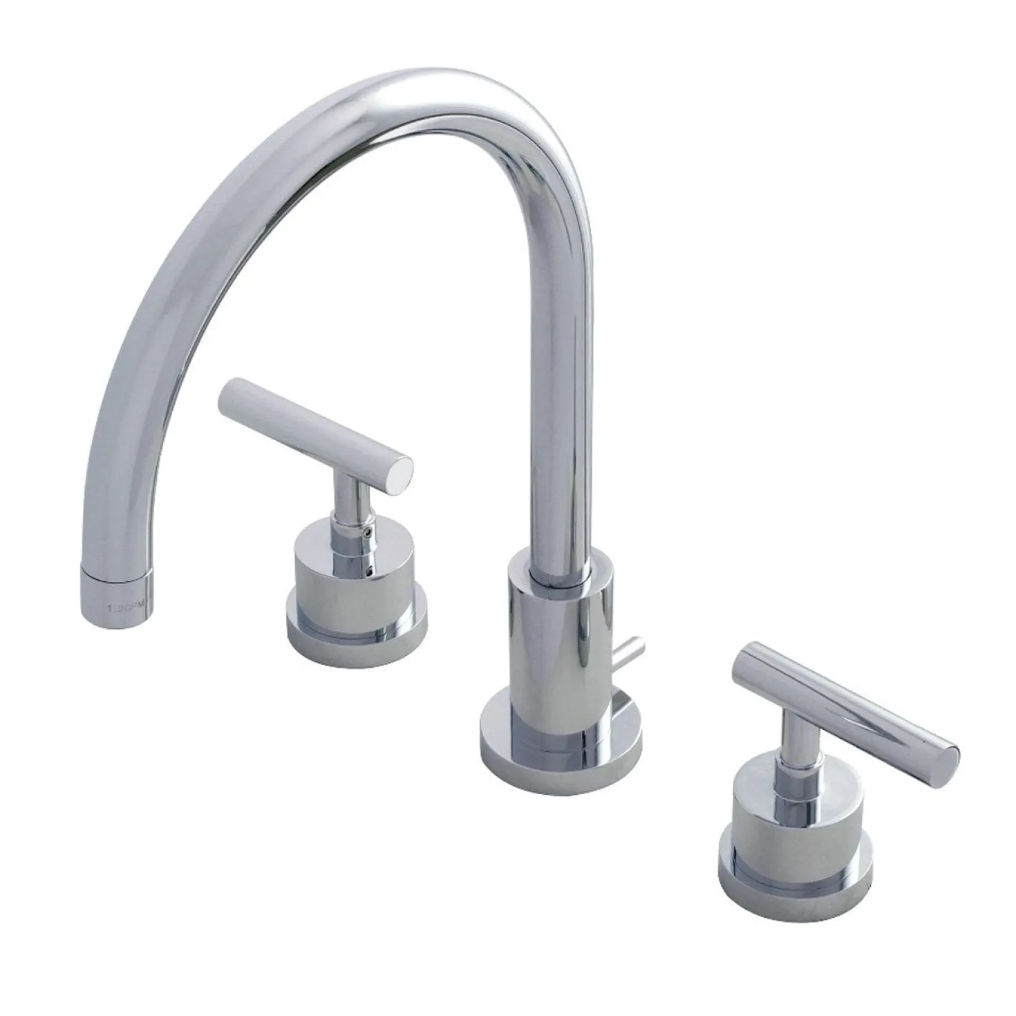 Kingston Brass Manhattan Deck Mount 8-Inch Widespread Bathroom Faucet