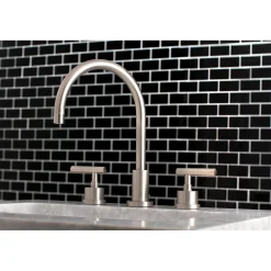 Kingston Brass Manhattan Deck Mount 8-Inch Widespread Bathroom Faucet