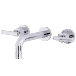 Kingston Brass Manhattan 2-Handle 8-Inch Wall Mount Bathroom Faucet
