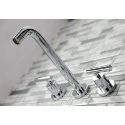 Kingston Brass Manhattan 2-Handle Wall Mount Tub Faucet
