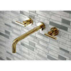 Kingston Brass Manhattan 2-Handle Wall Mount Roman Tub Faucet
