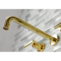 Kingston Brass Manhattan 2-Handle Wall Mount Roman Tub Faucet