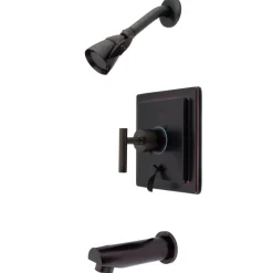 Kingston Brass Manhattan Single Handle Tub and Shower Faucet in Oil Rubbed Bronze