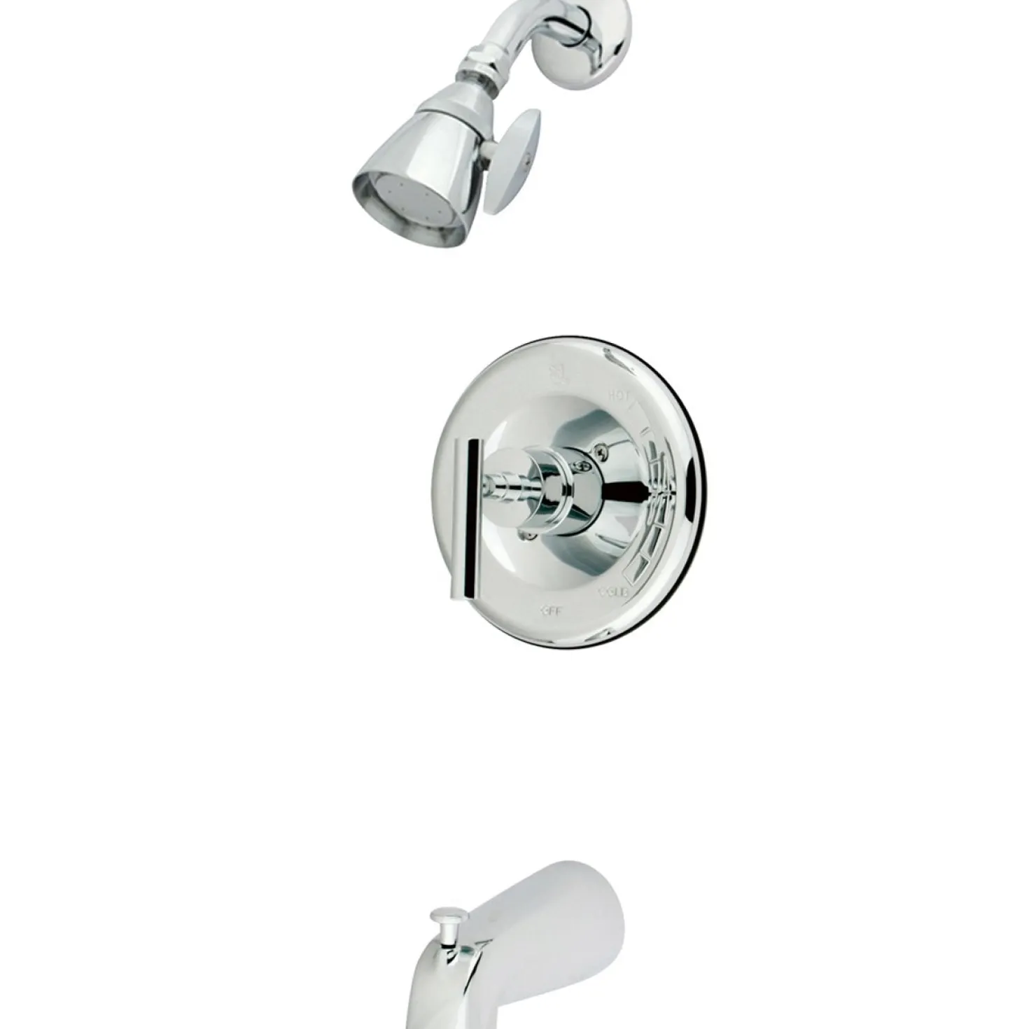 Kingston Brass Manhattan Single Handle Shower Faucet in Polished Chrome